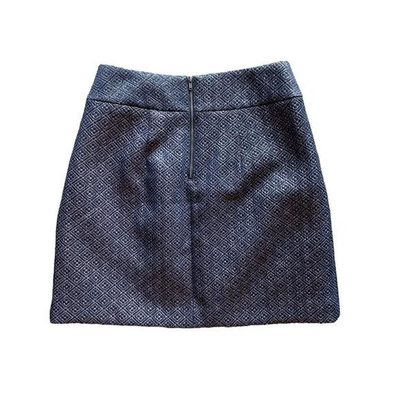 Ann Taylor LOFT black & metallic gold mini skirt with pockets LOFT size 2 - Picture 3 of 9